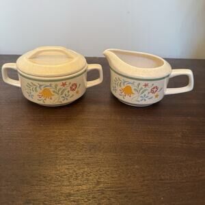 VTG Lenox Quakertown Temper-Ware Sugar with Lid Creamer Discontinued Replacement